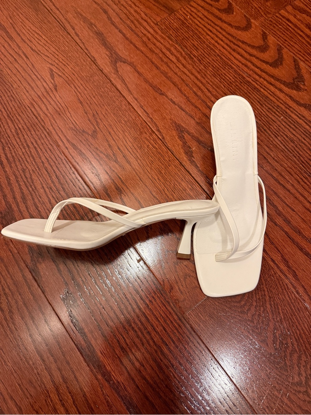 Billini Cream Square-Toe Strappy Heeled Sandals